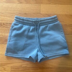 Blue Fleece Shorts